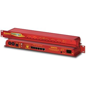  6 Way Stereo Distribution Amplifier With RJ45 Connectors 
& Output Gain Control.

